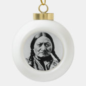 Lakota Chief Surrender: Sitting Bull Fort Buford Keramische Bal Ornament (Voorkant)