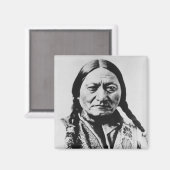 Lakota Chief Surrender: Sitting Bull Fort Buford Magneet (Voorkant / Achterkant)