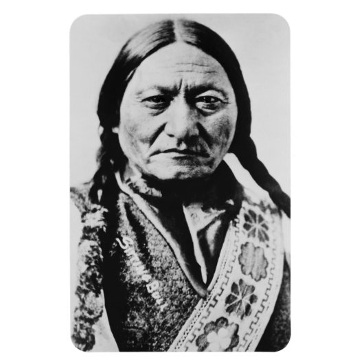 Lakota Chief Surrender: Sitting Bull Fort Buford Magneet (Verticaal)