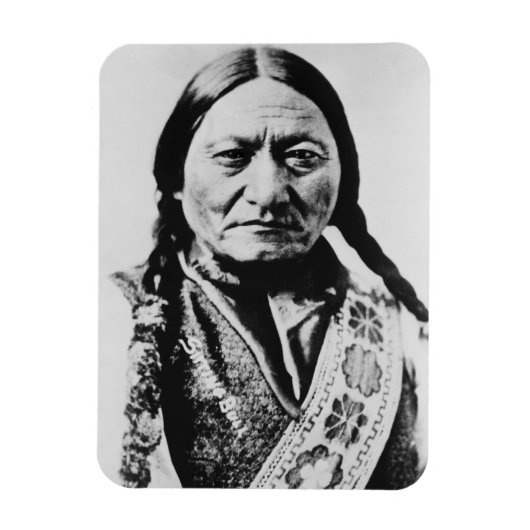 Lakota Chief Surrender: Sitting Bull Fort Buford Magneet (Verticaal)