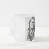 Lakota Chief Surrender: Sitting Bull Fort Buford Matglas Koffiemok (Voorkant links)