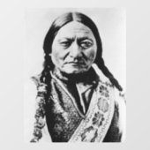 Lakota Chief Surrender: Sitting Bull Fort Buford Raamsticker (Vel)