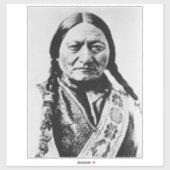 Lakota Chief Surrender: Sitting Bull Fort Buford Sticker (Vel)