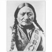 Lakota Chief Surrender: Sitting Bull Fort Buford Sticker (Voorkant)