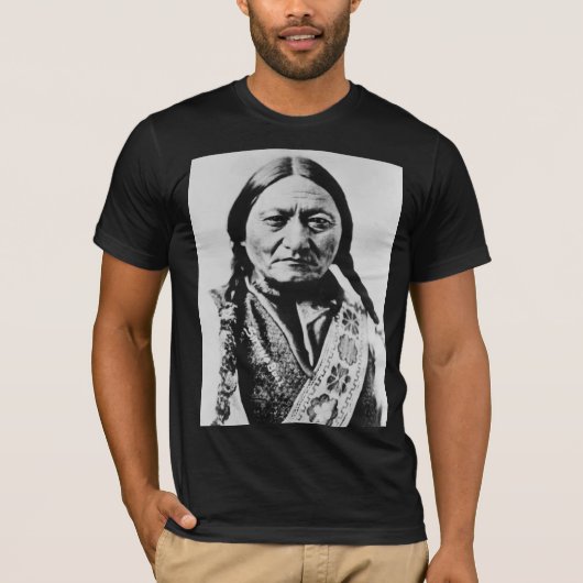 Lakota Chief Surrender: Sitting Bull Fort Buford T-shirt (Voorkant)