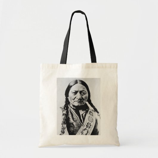 Lakota Chief Surrender: Sitting Bull Fort Buford Tote Bag (Voorkant)