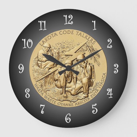 Lakota Code Talkers Bronzen medaille ~ Grote Klok (Voorkant)