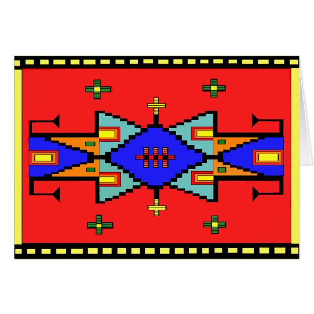 Lakota Dreams Blanket Design Card (Voorkant Horizontaal)