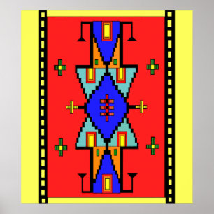 Lakota Dreams Blanket Design Poster