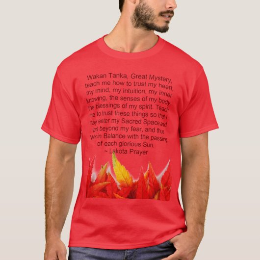 lakota gebed mannen shirt (Voorkant)