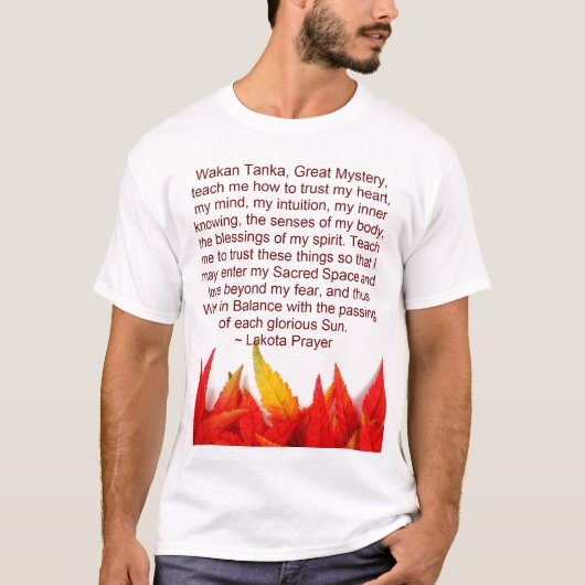 lakota gebed mannen shirt (Voorkant)
