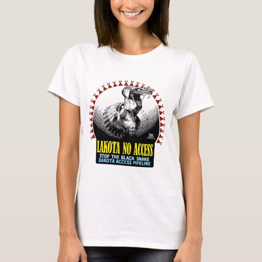 Lakota geen toegang t-shirt (Voorkant)