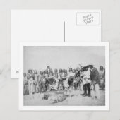 Lakota Indians die foto's van vee maken Briefkaart (Voorkant / Achterkant)