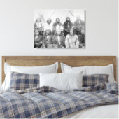 Lakota Indische chef-koks die generaal Miles tot E Canvas Afdruk (Insitu (Slaapkamer))