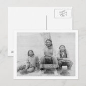 Lakota Indische tieners in het Western dress Briefkaart (Voorkant / Achterkant)