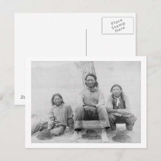 Lakota Indische tieners in het Western dress Briefkaart (Voorkant / Achterkant)