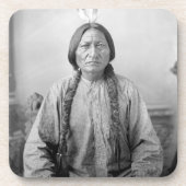 Lakota leider Sitting Bull Indiaanse Indiaan Bier Onderzetter (Voorkant)