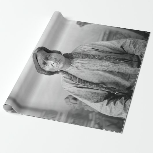 Lakota leider Sitting Bull Indiaanse Indiaan Cadeaupapier (Uitgerold)