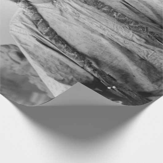 Lakota leider Sitting Bull Indiaanse Indiaan Cadeaupapier (Hoek)