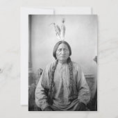 Lakota leider Sitting Bull Indiaanse Indiaan Feestdagenkaart (Voorkant)