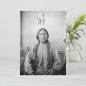 Lakota leider Sitting Bull Indiaanse Indiaan Feestdagenkaart (Staand voorkant)