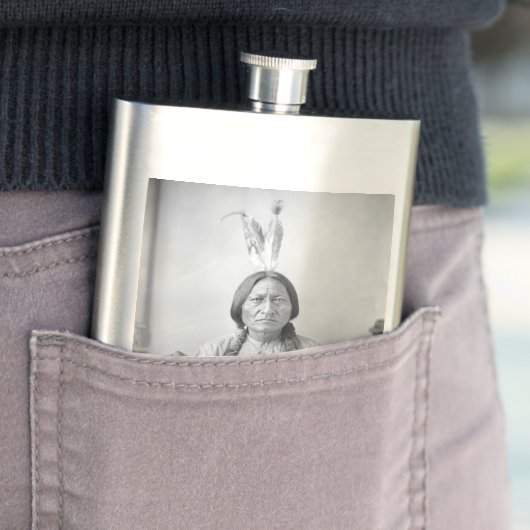 Lakota leider Sitting Bull Indiaanse Indiaan Flacon (Voorbeeld)