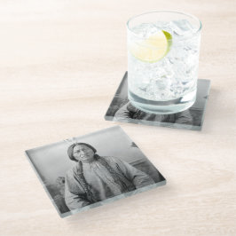 Lakota leider Sitting Bull Indiaanse Indiaan Glazen Onderzetter