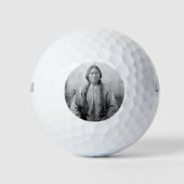 Lakota leider Sitting Bull Indiaanse Indiaan Golfballen (Voorkant)
