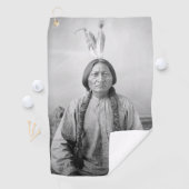 Lakota leider Sitting Bull Indiaanse Indiaan Golfhanddoek (Insitu)