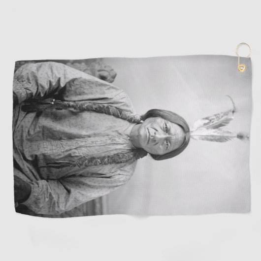 Lakota leider Sitting Bull Indiaanse Indiaan Golfhanddoek (Horizontaal)