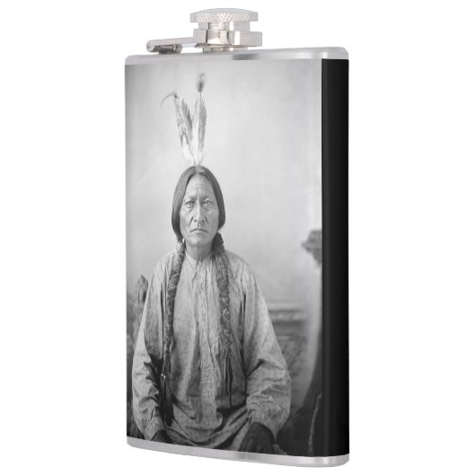 Lakota leider Sitting Bull Indiaanse Indiaan Heupfles (Links)