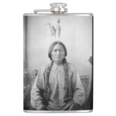 Lakota leider Sitting Bull Indiaanse Indiaan Heupfles (Voorkant)