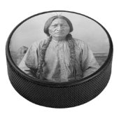 Lakota leider Sitting Bull Indiaanse Indiaan Hockey Puck (3/4)