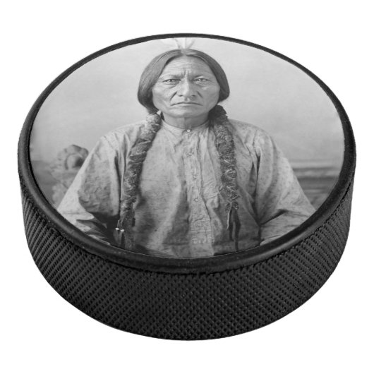 Lakota leider Sitting Bull Indiaanse Indiaan Hockey Puck (3/4)