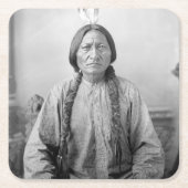 Lakota leider Sitting Bull Indiaanse Indiaan Kartonnen Onderzetters (Voorkant)