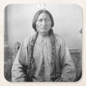 Lakota leider Sitting Bull Indiaanse Indiaan Kartonnen Onderzetters (Voorkant)