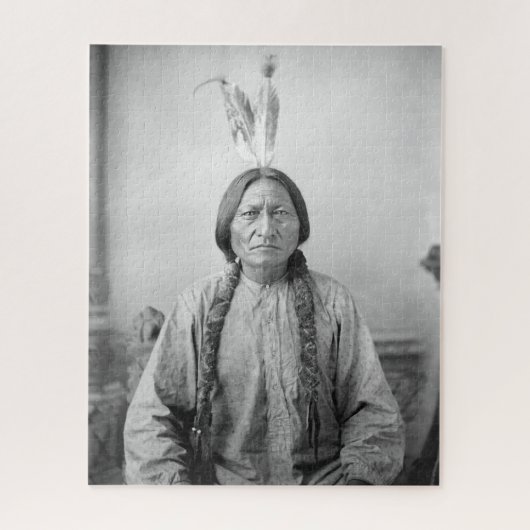 Lakota leider Sitting Bull Indiaanse Indiaan Legpuzzel (Verticaal)