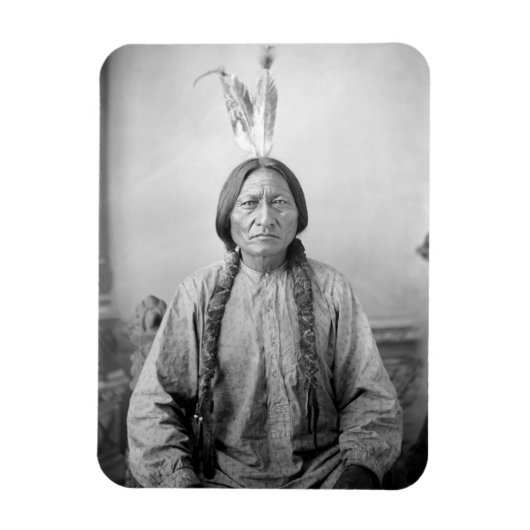 Lakota leider Sitting Bull Indiaanse Indiaan Magneet (Verticaal)