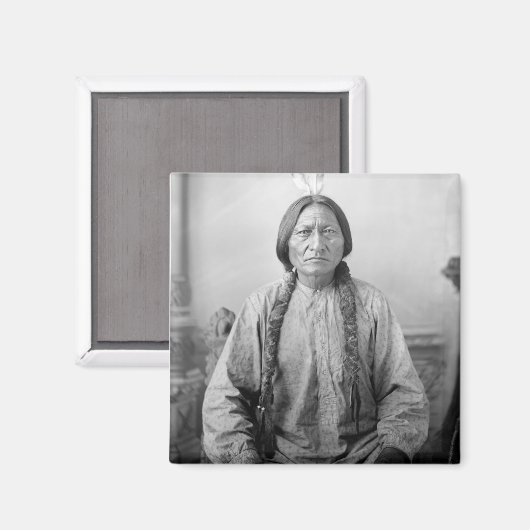 Lakota leider Sitting Bull Indiaanse Indiaan Magneet (Voorkant / Achterkant)