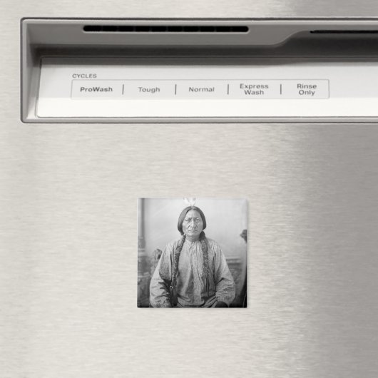 Lakota leider Sitting Bull Indiaanse Indiaan Magneet (Insitu (Vaatwasser))