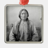 Lakota leider Sitting Bull Indiaanse Indiaan Metalen Ornament (Voorkant)