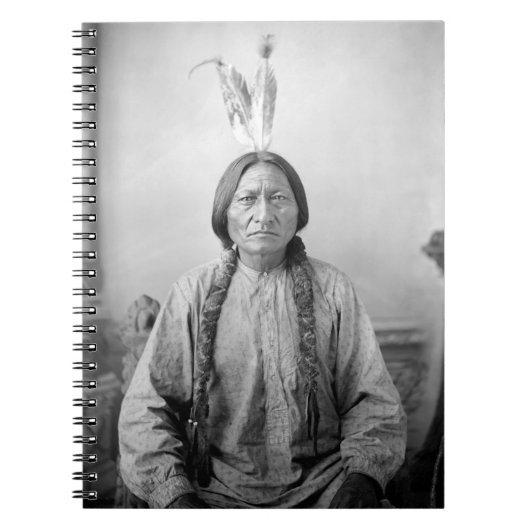 Lakota leider Sitting Bull Indiaanse Indiaan Notitieboek (Voorkant)