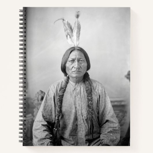 Lakota leider Sitting Bull Indiaanse Indiaan Notitieboek (Voorkant)