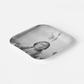 Lakota leider Sitting Bull Indiaanse Indiaan Papieren Bordje (Gebogen)