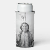 Lakota leider Sitting Bull Indiaanse Indiaan Seltzer Blikjeskoeler (Seltzer Voorkant)