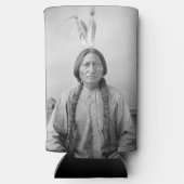 Lakota leider Sitting Bull Indiaanse Indiaan Seltzer Blikjeskoeler (Achterkant)