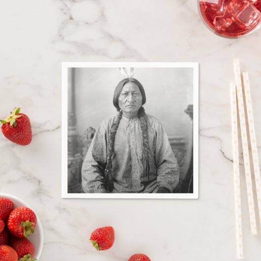 Lakota leider Sitting Bull Indiaanse Indiaan Servet (Insitu)