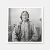 Lakota leider Sitting Bull Indiaanse Indiaan Servet (Voorkant)