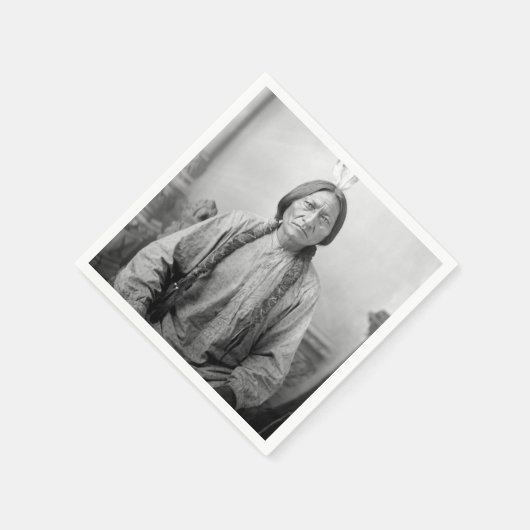 Lakota leider Sitting Bull Indiaanse Indiaan Servet (Hoek)