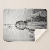 Lakota leider Sitting Bull Indiaanse Indiaan Sherpa Deken (Voorkant (horizontaal))